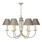 David Hunt Lighting Bermuda 6 Light Cream Gold